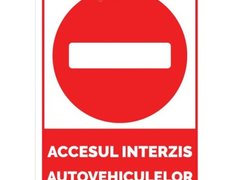 indicatorul accesul interzice vehiculelor